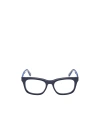 Moncler Logo-detail Square-frame Glasses In Black
