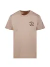 Moncler Embroidered Logo Short Sleeve T-shirt For Women In Brown