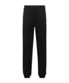 Moncler Cotton Sweatpants In Black