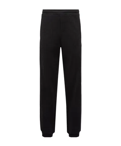 Moncler Cotton Sweatpants In Black