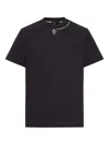 Moncler T-shirt Con Logo In Black