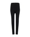 Moncler Brand-embossed Slim-fit High-rise Stretch-woven Leggings In Silver