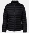 Moncler Polyamide Igelle Jacket High Collar Quilted In Black