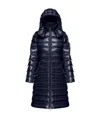 Moncler Logo Down Jacket In Blue