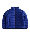 Moncler Logo Down Jacket In Blue