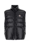Moncler Padded Down-feather Knitted Jacket In Blue