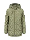 Moncler Logo Down Jacket In Green