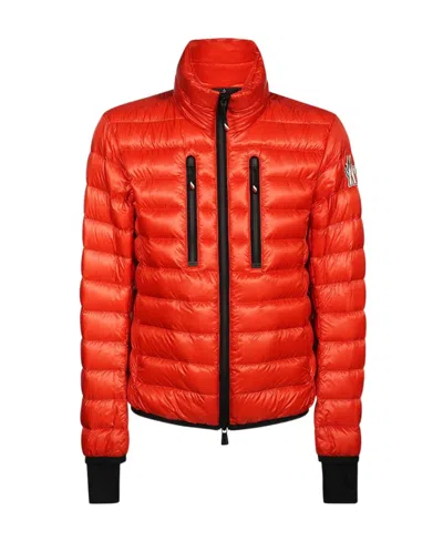 Moncler Logo-patch Padded Jacket In Orange