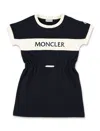 Moncler Blue Sportive Dress In Black/white