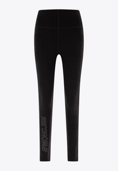 MONCLER LOGO ELASTICATED LEGGINGS