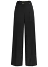 Moncler Logo-embellished Woven Trousers In Black