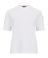 Moncler Logo-embossed Cotton T-shirt In White