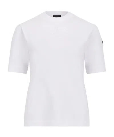 Moncler Logo-embossed Cotton T-shirt In White