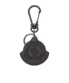 Moncler Logo-embossed Keyring In Black