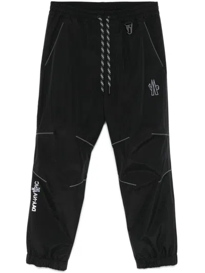 Moncler Logo-embossed Ski Trousers In Black