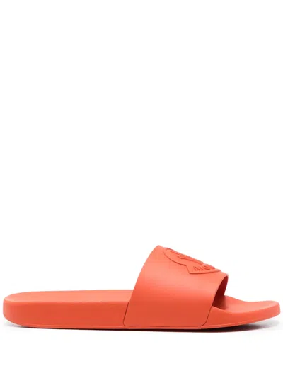 MONCLER LOGO-EMBOSSED SLIDES