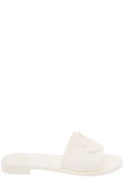 Moncler Logo Embossed Slip In White