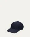 Moncler Embroidered Logo Patch Adjustable Baseball Cap In Blue