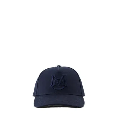 Moncler Logo Embroidered Baseball Cap In Blue