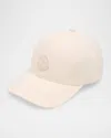 Moncler Logo Embroidered Baseball Cap In Neutral