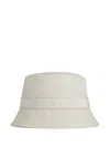 Moncler Logo-embroidered Bucket Hat In White