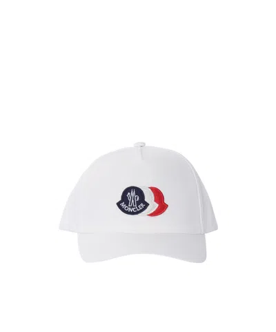 Moncler Logo-embroidered Cap In White