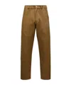 Moncler Logo Embroidered Casual Pants In Brown