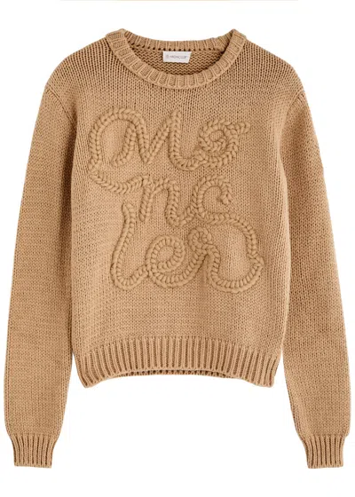MONCLER MONCLER LOGO-EMBROIDERED COTTON JUMPER