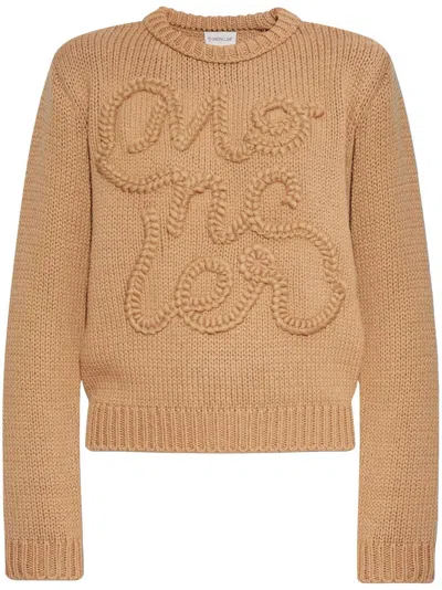 MONCLER LOGO-EMBROIDERED COTTON SWEATSHIRT