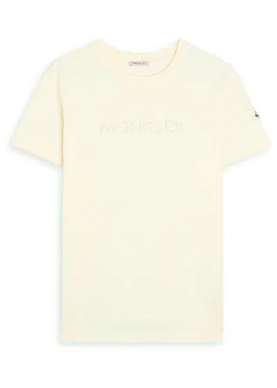 MONCLER MONCLER LOGO-EMBROIDERED COTTON T-SHIRT