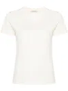 Moncler Logo-embroidered Cotton T-shirt In 中性色
