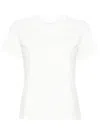 Moncler Logo-embroidered Cotton T-shirt In White