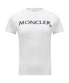 Moncler Logo-embroidered Crewneck T-shirt In White