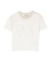Moncler Logo-embroidered Cotton T-shirt In White