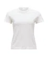 Moncler Logo-embroidered Cotton T-shirt In White