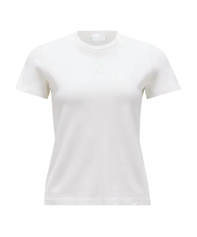 MONCLER MONCLER LOGO EMBROIDERED CREWNECK T-SHIRT