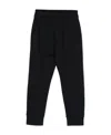 Moncler Logo-embroidered Fleece Track Pants In Blue