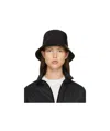 Moncler Logo-embroidered Gabardine Bucket Hat In Black