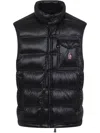 Moncler Grenoble Sleeveless Padded Vest In Black