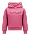 Moncler Logo-embroidered Hoodie In Red