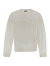 MONCLER MONCLER LOGO EMBROIDERED KNIT SWEATER