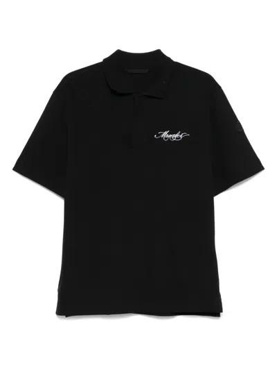 MONCLER LOGO-EMBROIDERED POLO SHIRT