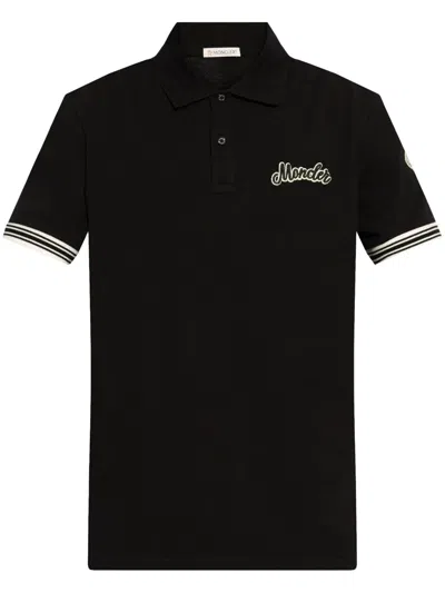 Moncler Black Archivio Ss Polo