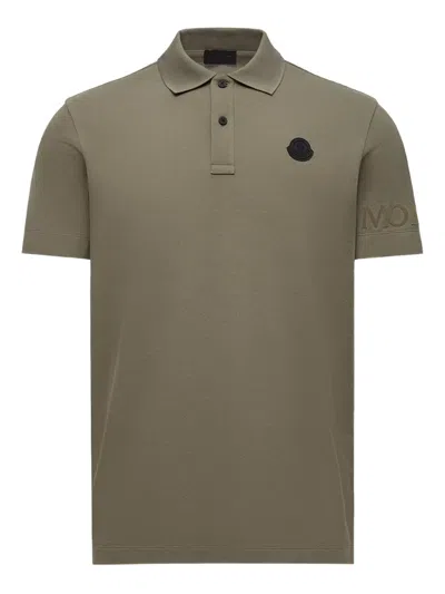 MONCLER LOGO-EMBROIDERED POLO SHIRT