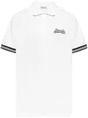 Moncler Logo-embroidered Polo Shirt In White