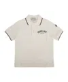Moncler Logo-embroidered Polo Shirt In White