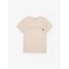 Moncler Logo-embroidered Short-sleeve Cotton T-shirt 4-10 Years Light Pink In Light Pink
