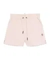 Moncler Shorts Mit Logo-stickerei In Pink