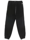 Moncler Logo-embroidered Ski Trousers In Black