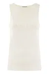 Moncler Logo-embroidered Sports Vest In Neutral